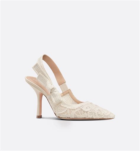 dior slingback pump white|jadior slingback pump.